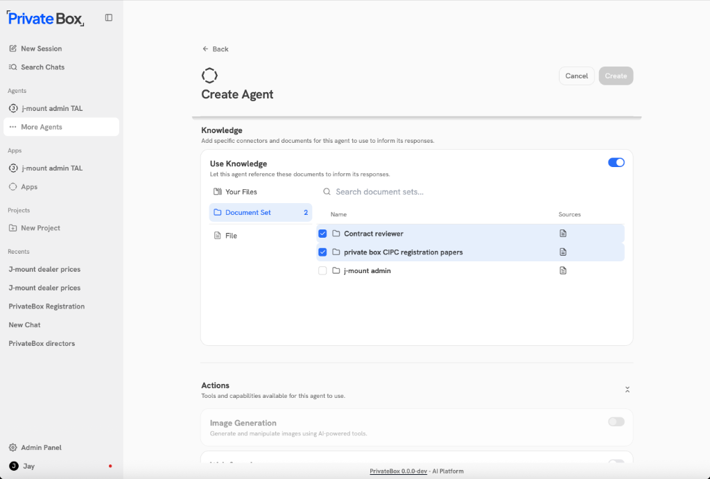Build custom agents
